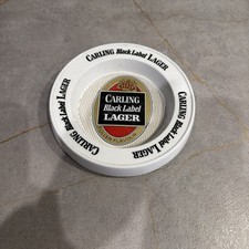 Carling Black Label Lager Melamine Ashtray Pub Bar Collectible 