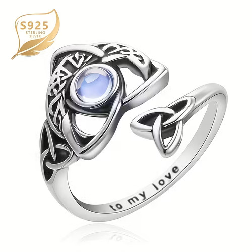 925 silver adjustable celtic - silver,