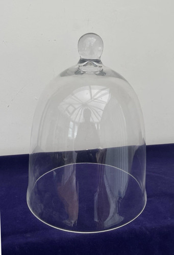 Vintage clear glass display - clear,