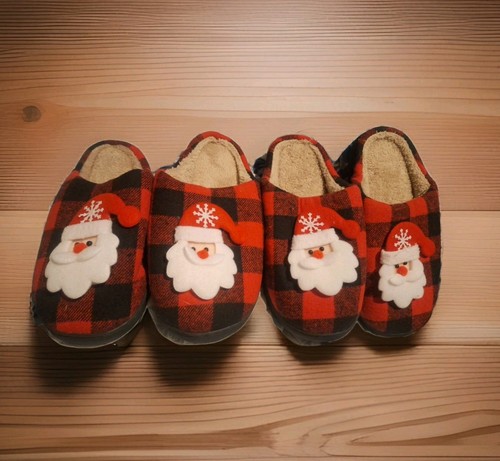 Christmas santa slippers - slippers, set