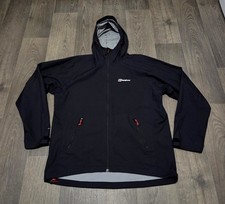 Berghaus ' Hydroshell Hooded & Waterproof ' Jacket - Mens Large - Black - New