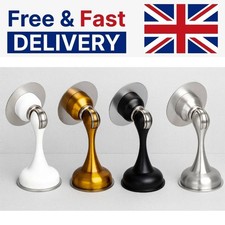 Magnetic Door Stopper Heavy Duty Floor Wall Mount Adhesive Catch – 4 Colours