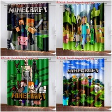 3D Minecraft Curtains Creeper