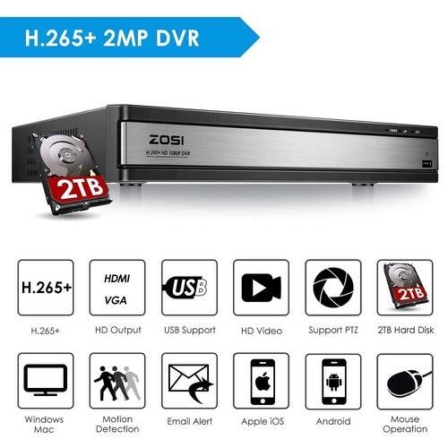 Zosi cctv dvr recorder - dvr, 16