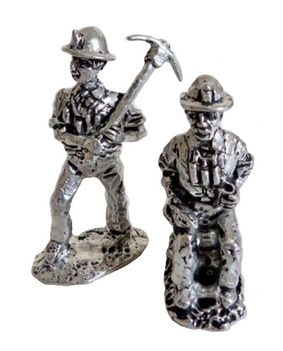 Cornish tin miner pewter - miner,