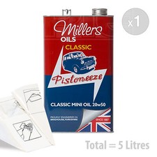 Car Engine Oil Service Kit / Pack 5 LITRES Millers Mini Oil 5L