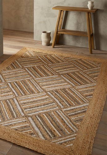 Jute rug natural flatweave - jute,