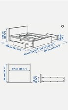 Ikea Malm King Size Bed 