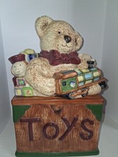 Bear Setting On A Toy Box