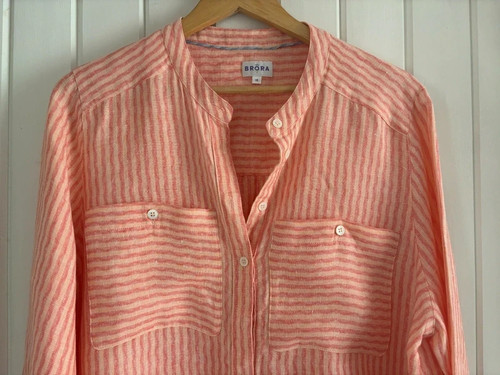 Brora linen collarless - , shirt