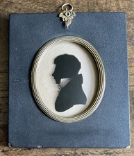 Antique portrait silhouette - antique, a