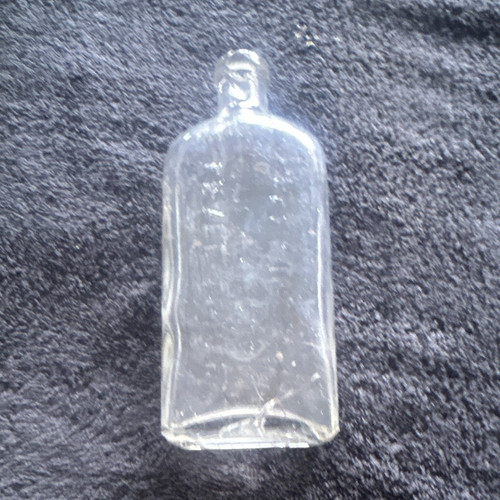 Vintage embossed clear - clear, glass