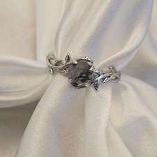 Stunning 925 Round Moss Agate