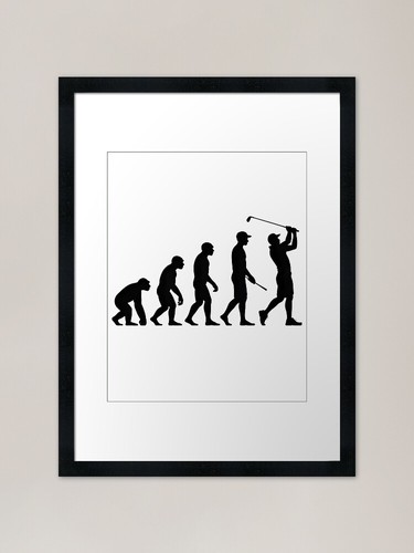 Golf evolution silhouette - evolution,