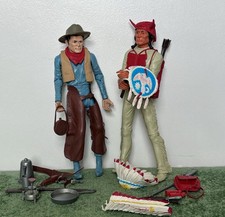 MARX Cowboy Kid & Chief Cherokee Johnny West Figures