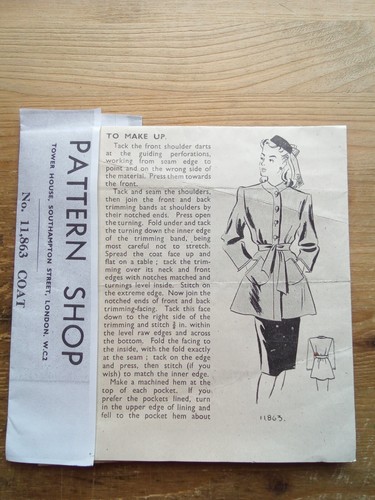 11863 original 1940 skirted - 1940's,