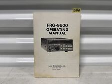 Vintage Yaesu FRG-9600 Instruction Manual Premium Card Stock Covers 28lb Paper!