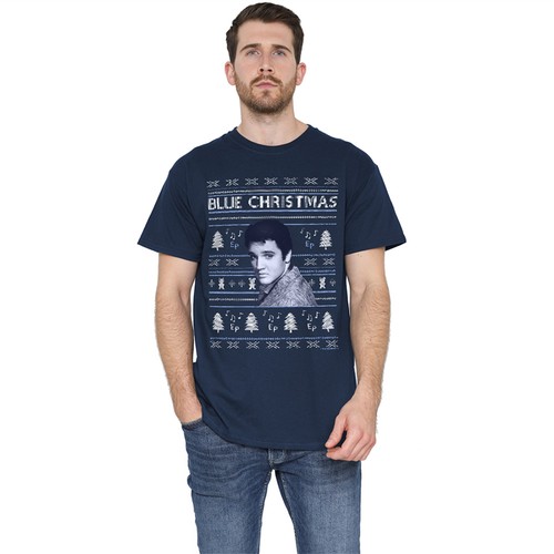 Elvis blue ugly christmas fair - elvis,