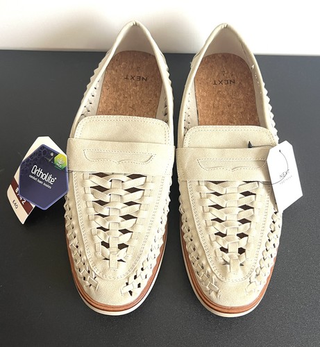 Next woven non leather slip - woven, on