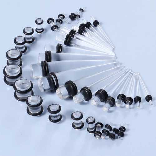36pcs lot acrylic ear gauge - 36pcs/lot,