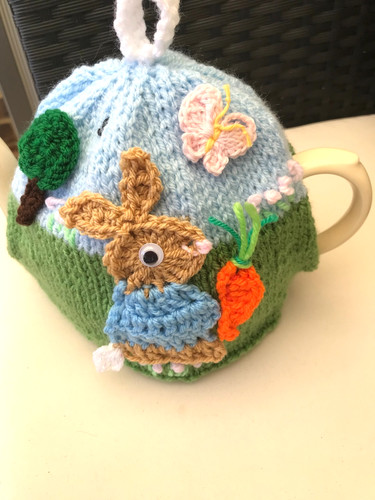 Hand knitted peter - knitted, rabbit