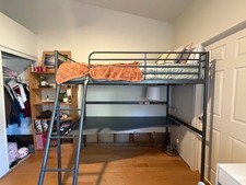 Ikea loft bed with desk and