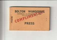 1963/64 BOLTON - FULL SET PRESS TICKETS TOTTENHAM MANCHESTER UNITED CHELSEA x 41