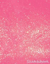 SKETCHBOOK: PINK GLITTER, LARGE JOURNAL WITH BLANK PAPER By Patrick L. BRAND NEW