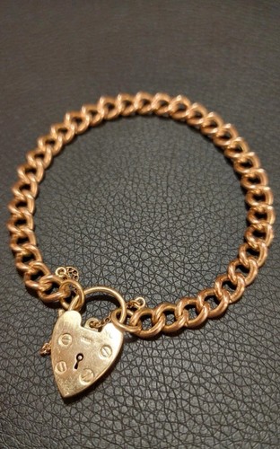 Vintage 9ct gold solid - vintage, curb
