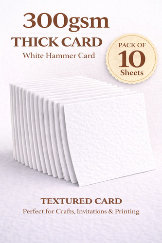 Pack white hammered - 10, a4