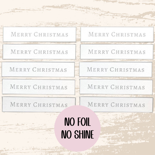Silver merry christmas - merry, card