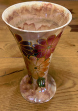 Vintage J. Fryer Old Court Large Lustre Vase Hand Painted