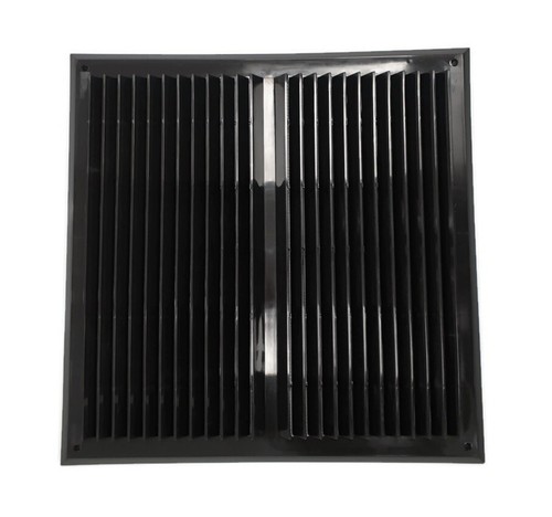 Black air vent grille 450mm - vent,