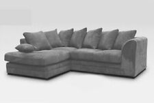 BRAND NEW PACKED BRITISH MADE JUMBO CORD CORNER SOFA + 3 + 2 + SWIVEL CHAIR