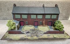 28mm WW2 Terrace Houses MDF Painted Terrain Suitable for Bolt Action