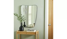 Habitat Black Curved Wall Mirror - 80x60cm new open box new