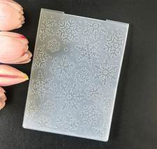 🇬🇧 SNOWFLAKES - CHRISTMAS - EMBOSSING FOLDER EMBELLISHMENT.