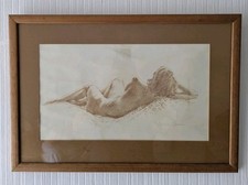 Naomi Tydeman, female nude study, signed in pencil. Pastels, Framed and glazed.