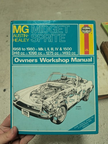 Mgb midget sprite manuals - mg,