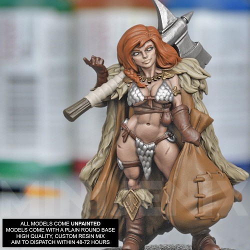 Female red barbarian d - ||, d&d