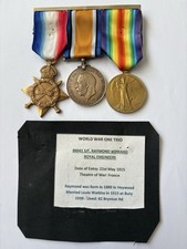 WW1 Trio 88041 Sergeant Raymond Howard Royal Engineers.