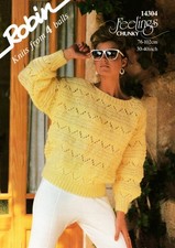 Ladies Women's Sweater Chunky