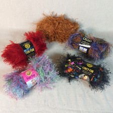Lion Brand Fun Fur Yarn Lot