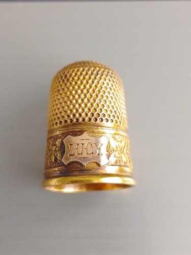 Rare 15ct solid gold thimble - rare,