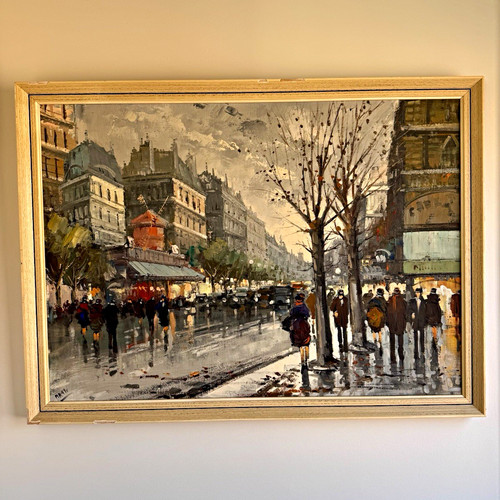 Vintage large parisian street - large,