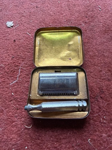 Vintage travel safety razor - vintage,