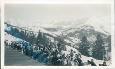 Switzerland Chalet Cafe at top of Hornberg Christmas 1955 4.5 x 2.75 inches.