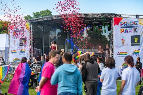Pride stage hire sound - |, &