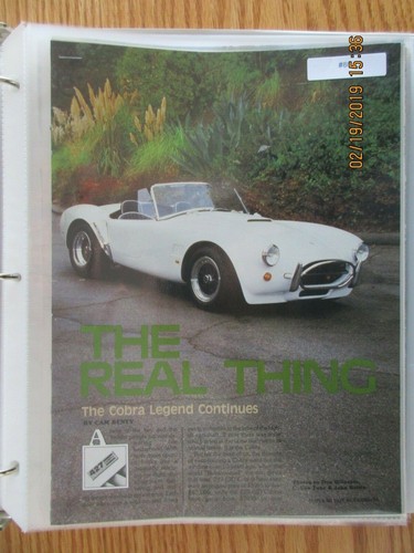 Cobraart article 1986 - cobraart#88, ac