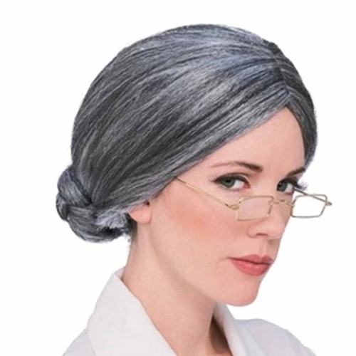 Grey granny bun old - bun,